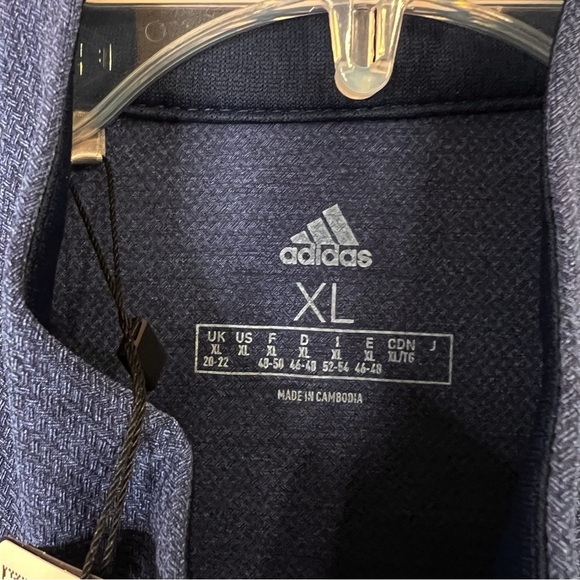 Adidas Womens Go To Full Zip Golf Vest XL NWT Blue Activewear Athleisure Sports - Picture 7 of 10
